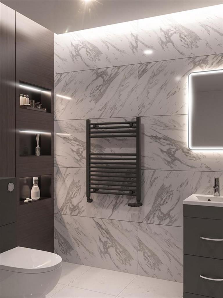 Wingrave Straight Matt Anthracite Multirail 800mm Height