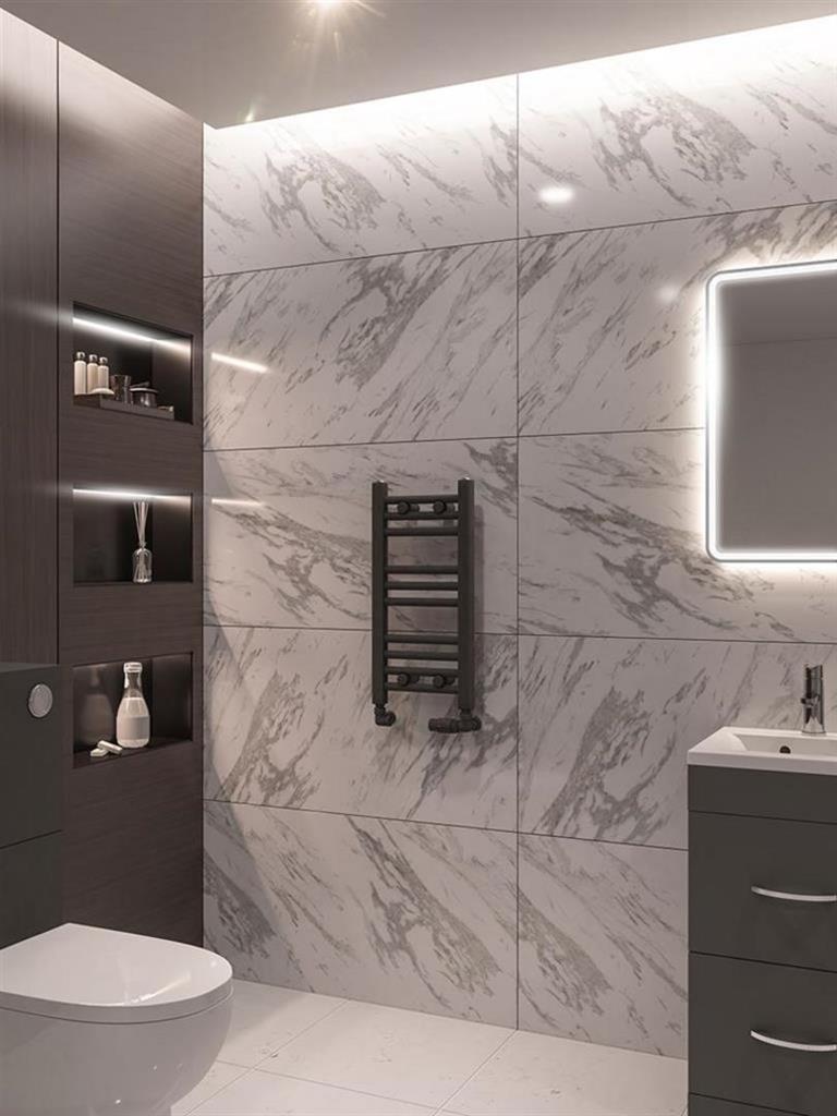 Wingrave Straight Matt Anthracite Multirail 600mm Height