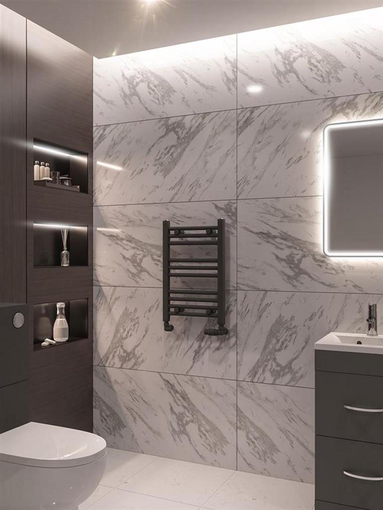 Wingrave Straight Matt Anthracite Multirail 600mm Height