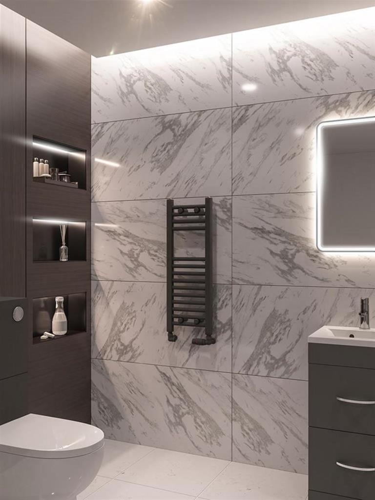 Wingrave Straight Matt Anthracite Multirail 800mm Height