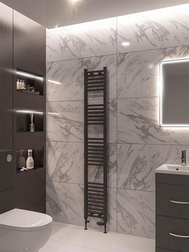 Wingrave Straight Matt Anthracite Multirail 1800mm Height