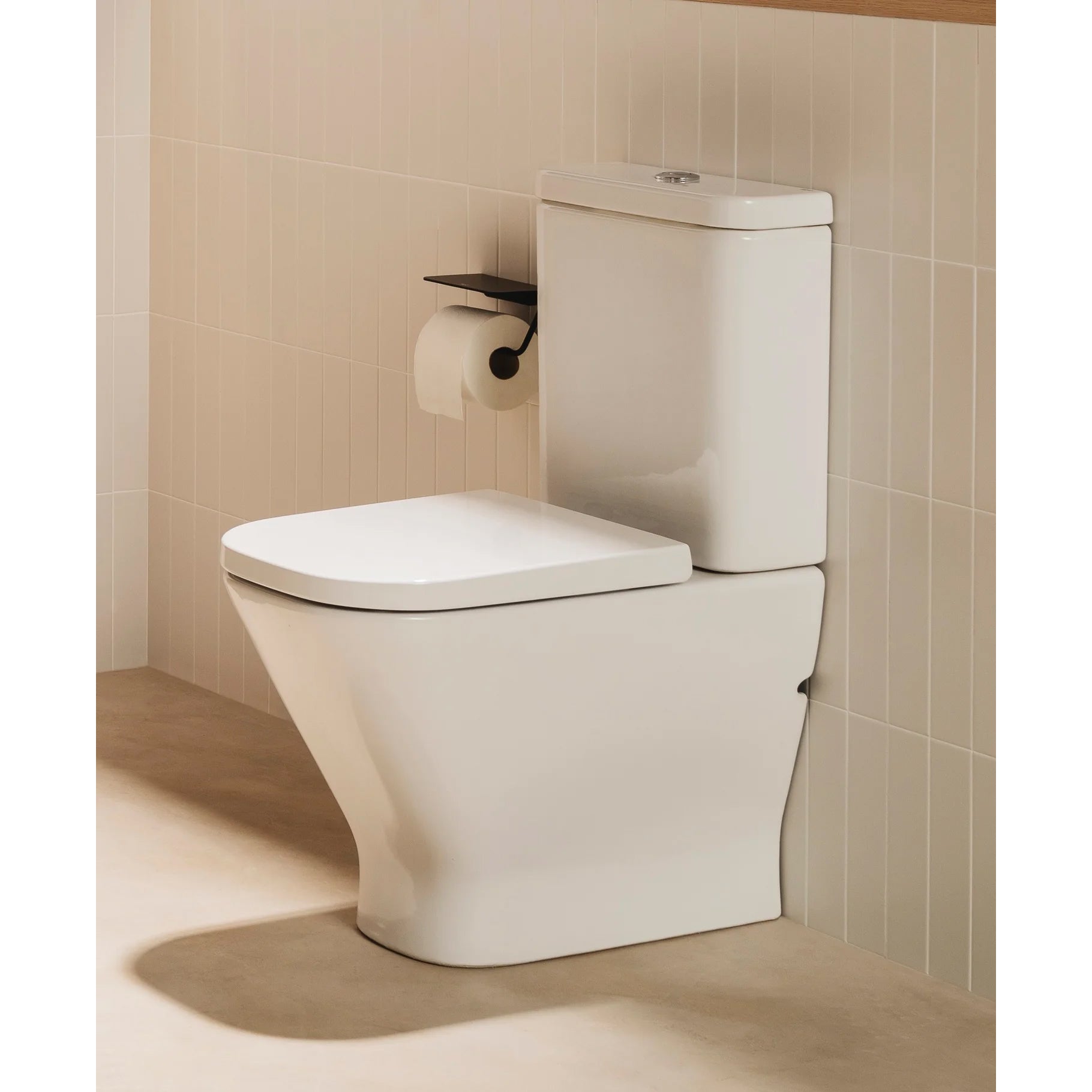 Roca The Gap Round Rimless Comfort Height Closed Back Close Coupled Pan