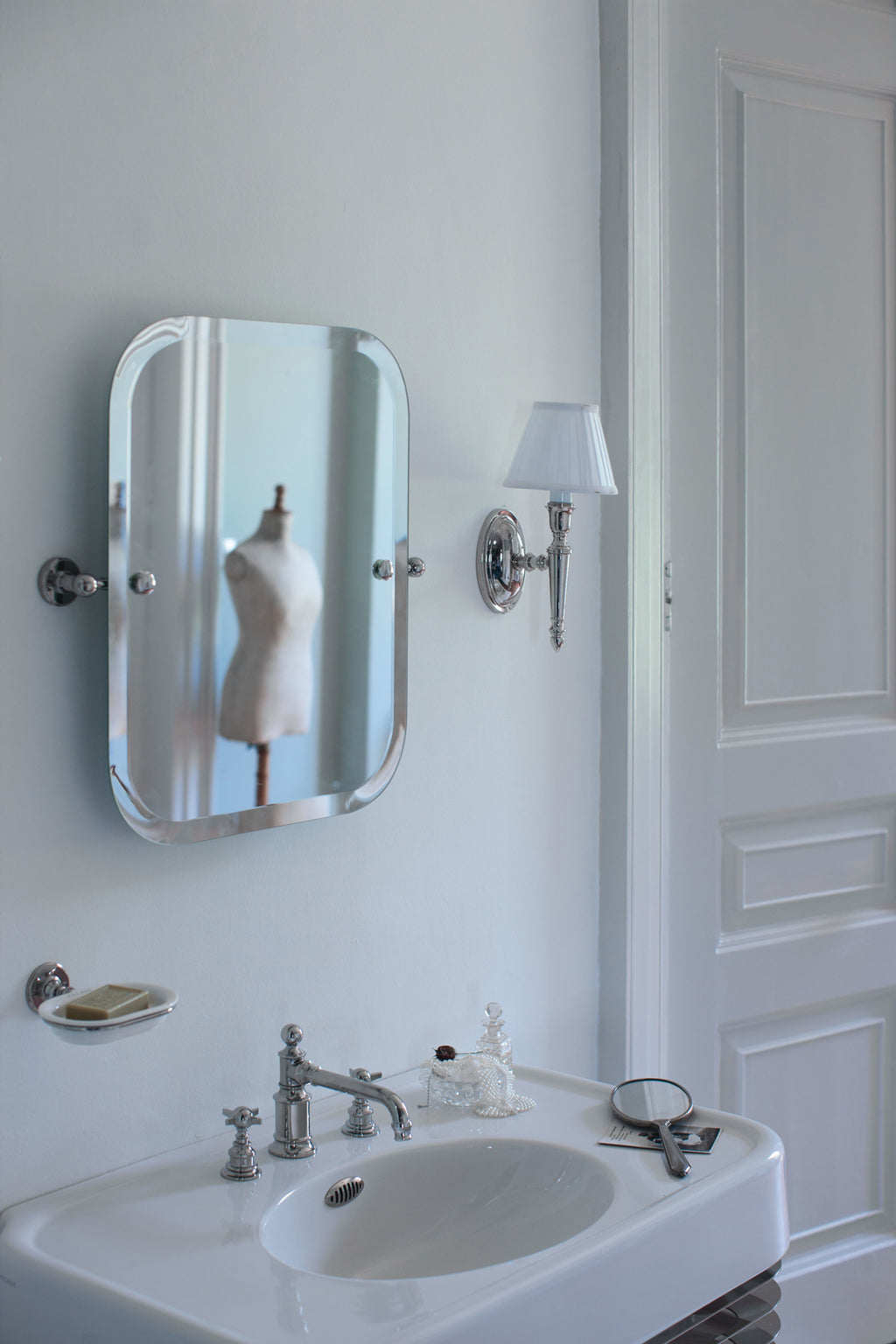 Burlington Rectangular Swivel Mirror - Chrome