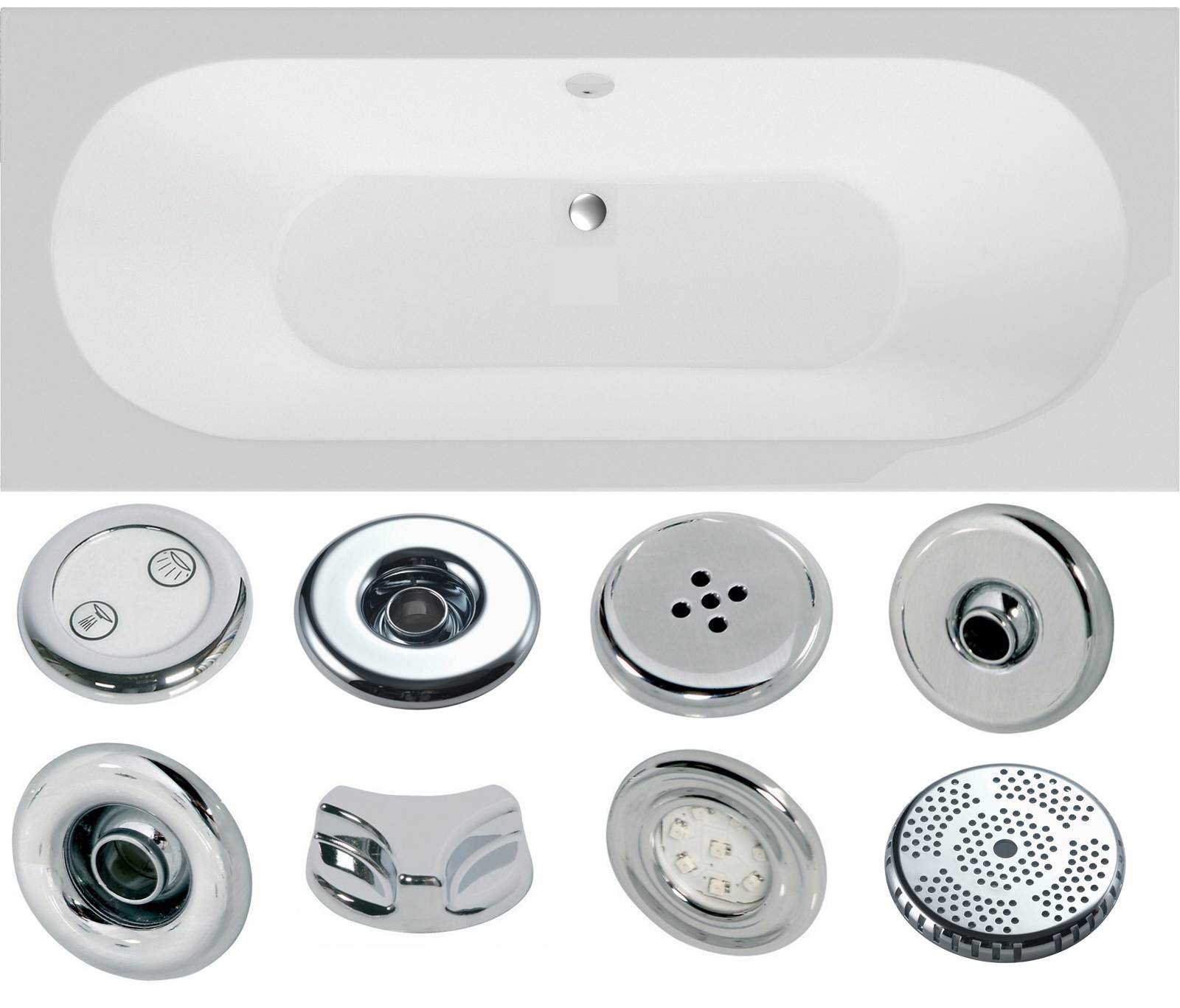 Alaska Single Ended Bath - Whirlpool Option 3