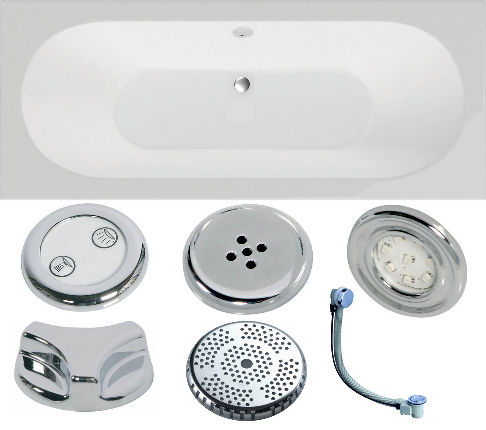 Alaska Single Ended Bath - Whirlpool Option 5