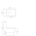 Arizona Close Coupled Pan with Soft Close Seat