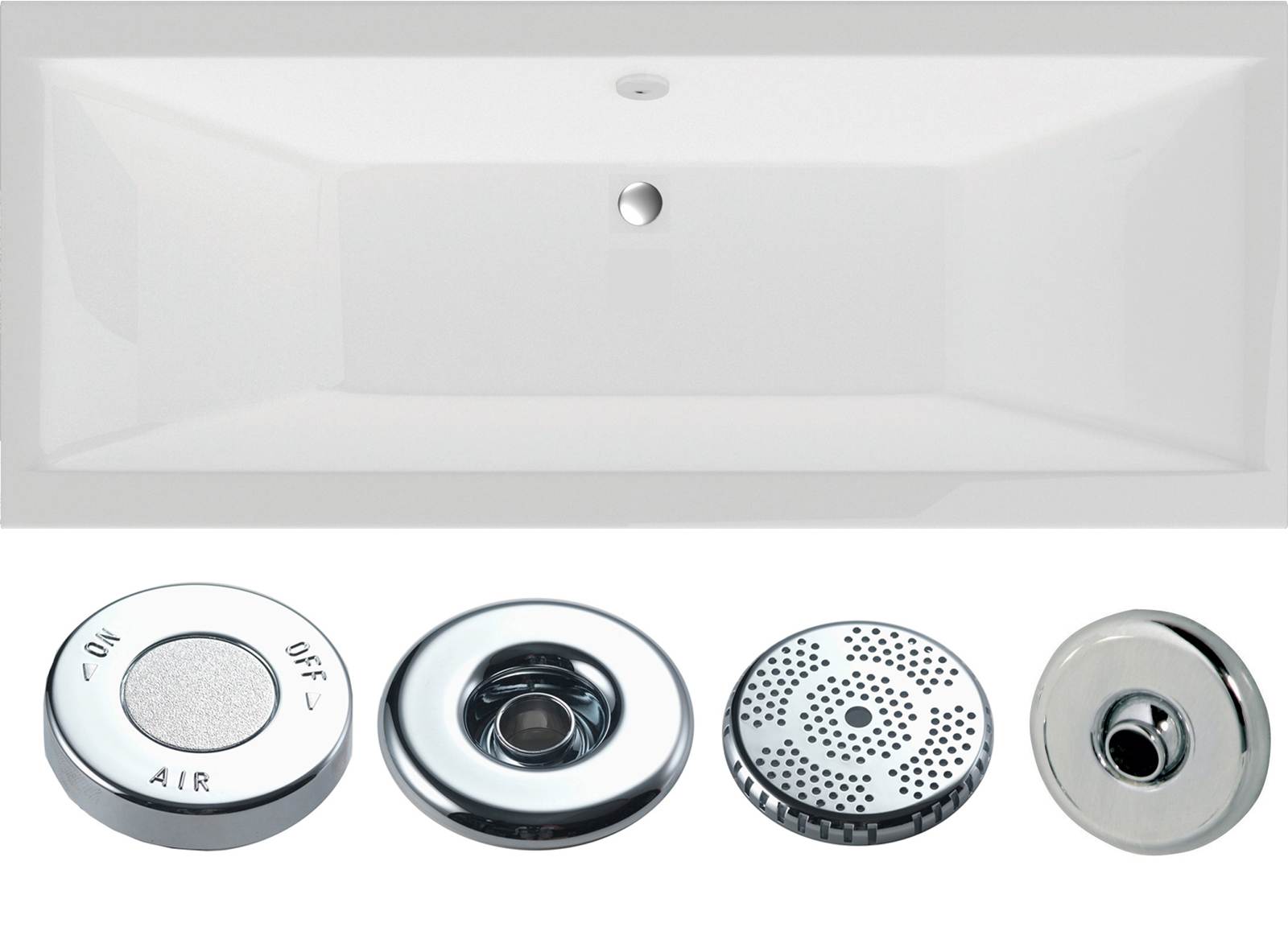 Arizona Double Ended Bath - Whirlpool Option 2