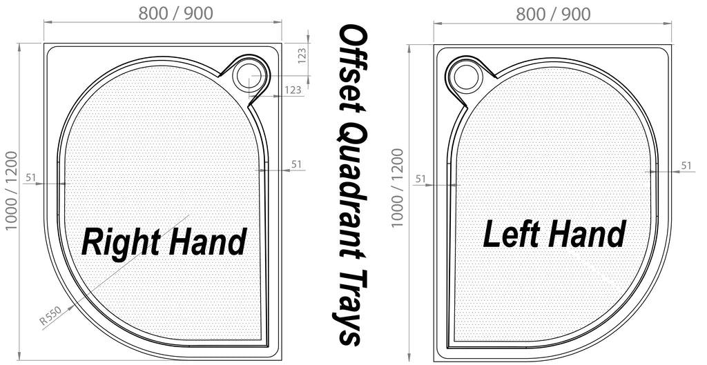 Ascent Premier 30mm Quadrant Shower Trays