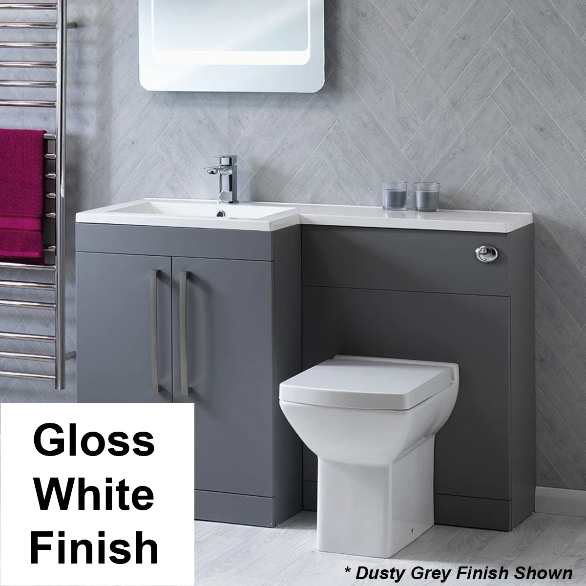 Aston 1200mm 1-Piece Basin Combination