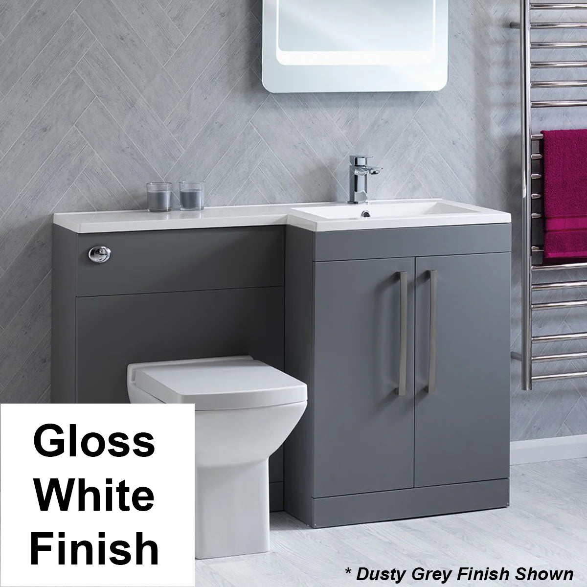 Aston 1200mm 1-Piece Basin Combination