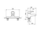 Roca Atlas Deck-Mounted Bath Filler