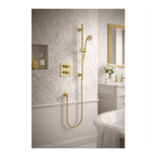 Burlington Guild Square Thermostatic Concealed Shower Set 1 - Gold