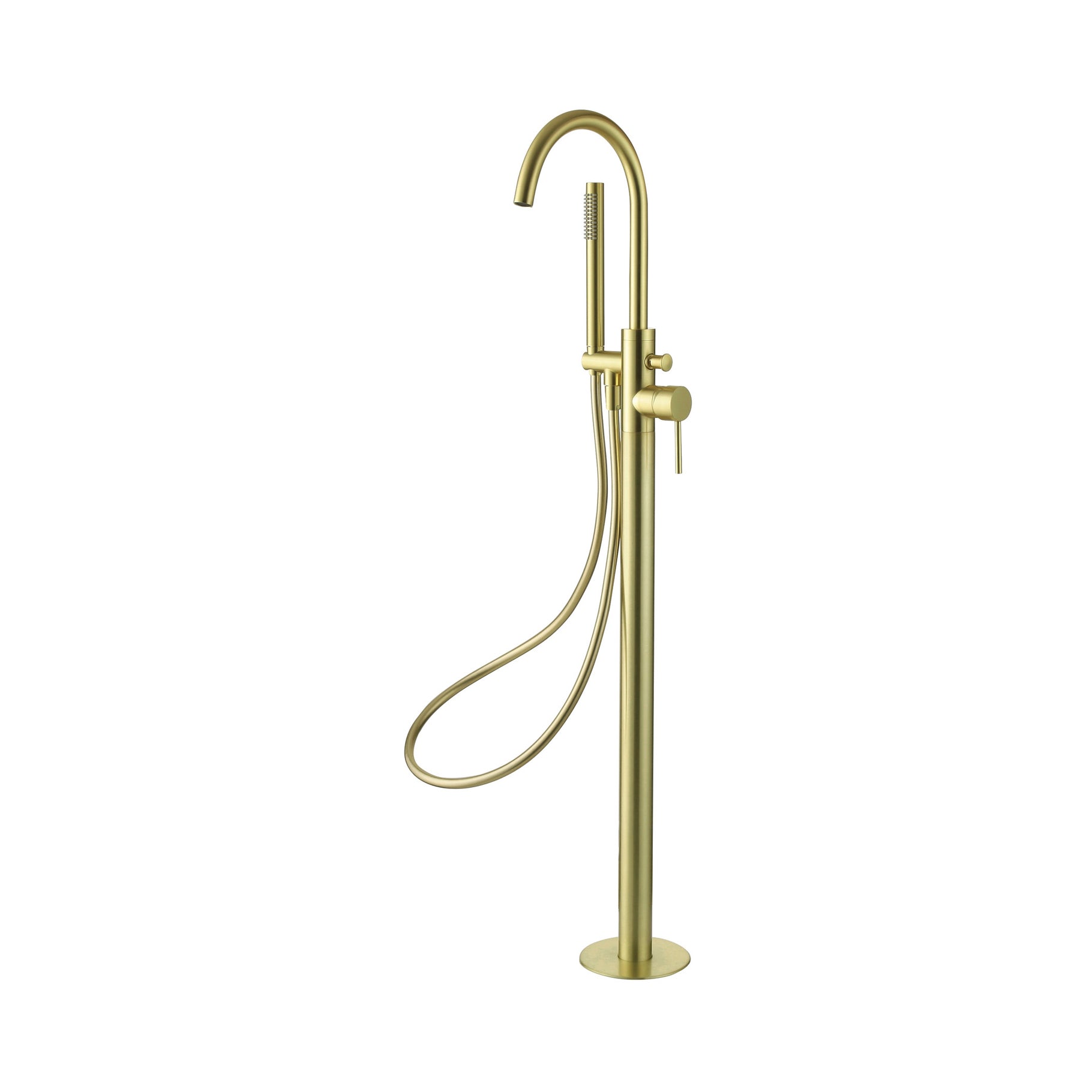 Bewl Freestanding Bath Shower Mixer - Matt Brushed Brass