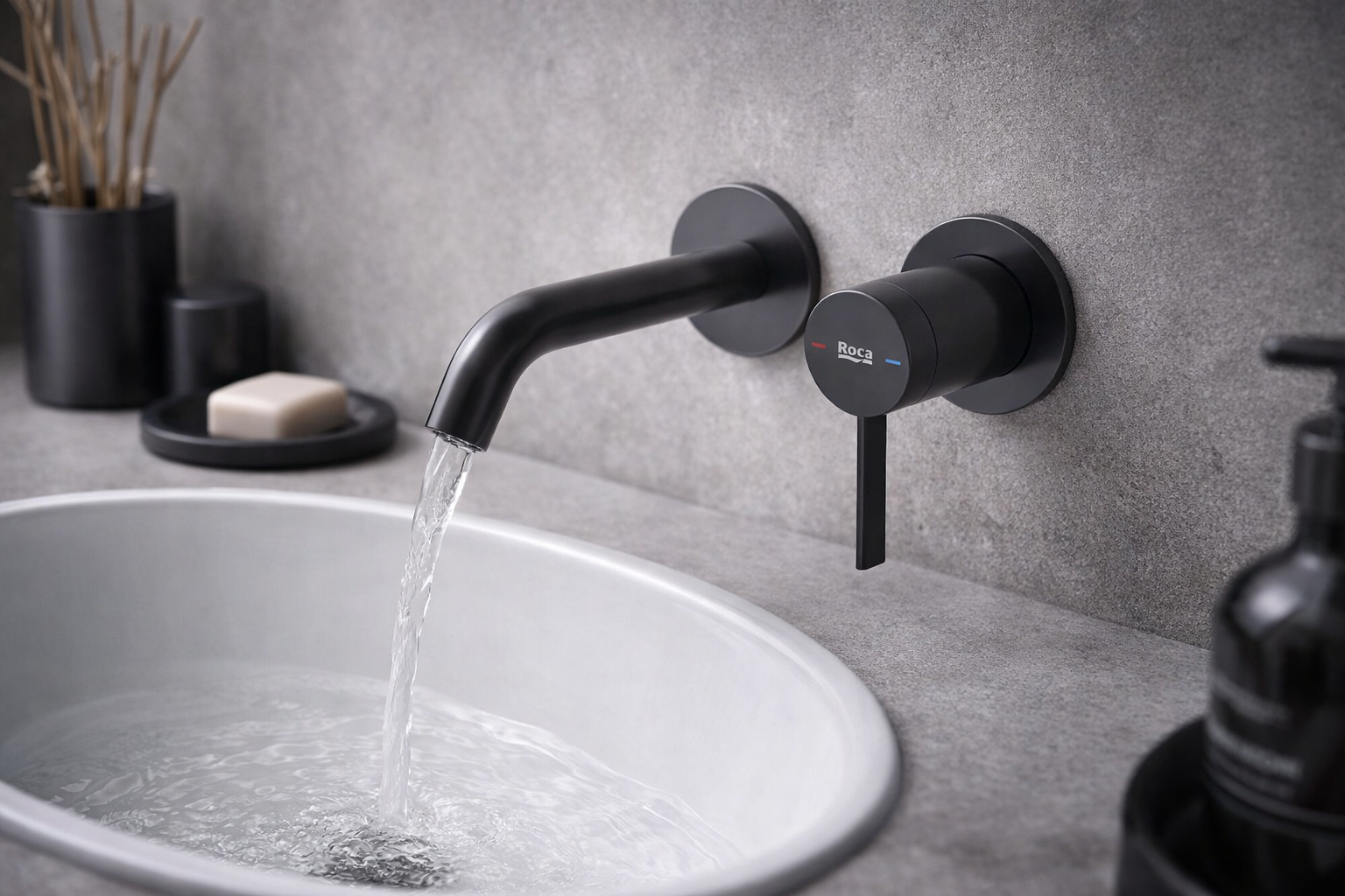 Roca Ona Wall-Mounted Basin Mixer