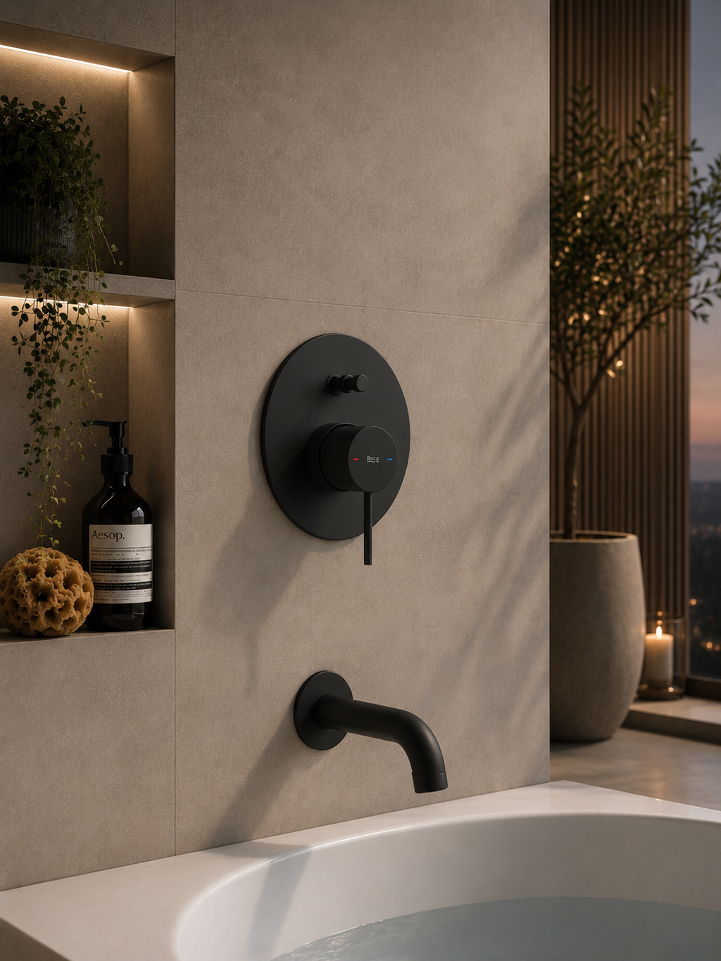 Roca Ona Built-in Mixer (2 outlets)