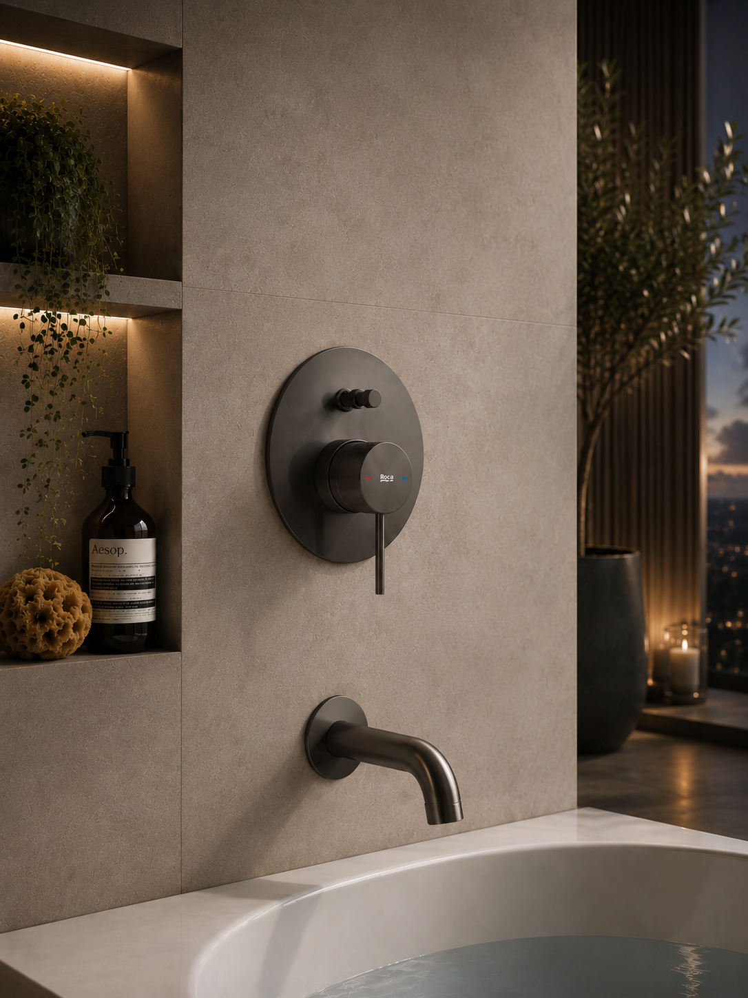 Roca Ona Built-in Mixer (2 outlets)