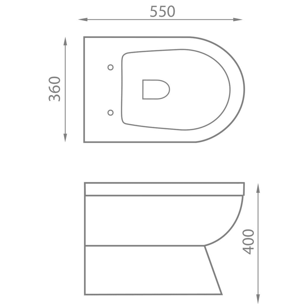 Carolina Back-to-Wall Pan & Soft Close Seat