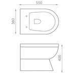 Carolina Back-to-Wall Pan & Soft Close Seat