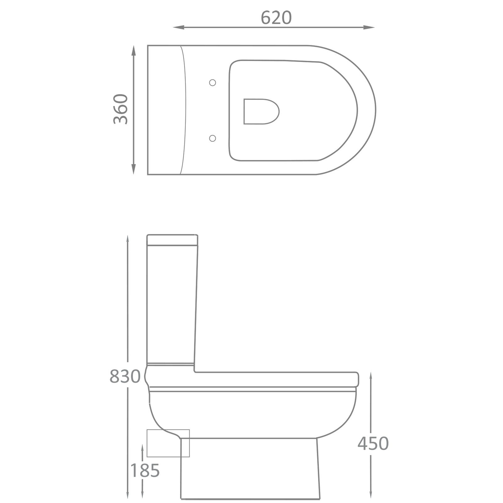 Carolina Comfort Close Coupled Pan with Soft Close Seat