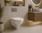 Roca Debba Round Rimless Wall Hung Pan
