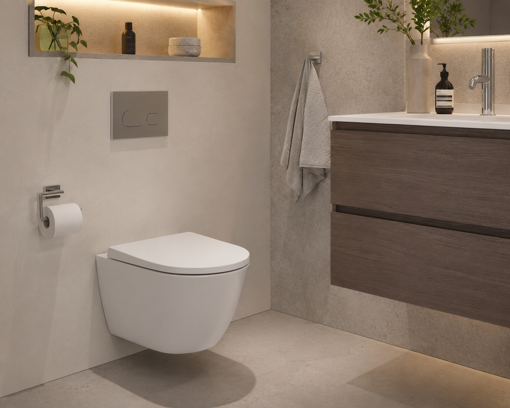 Roca Ona Compact Rimless Wall Hung Pan