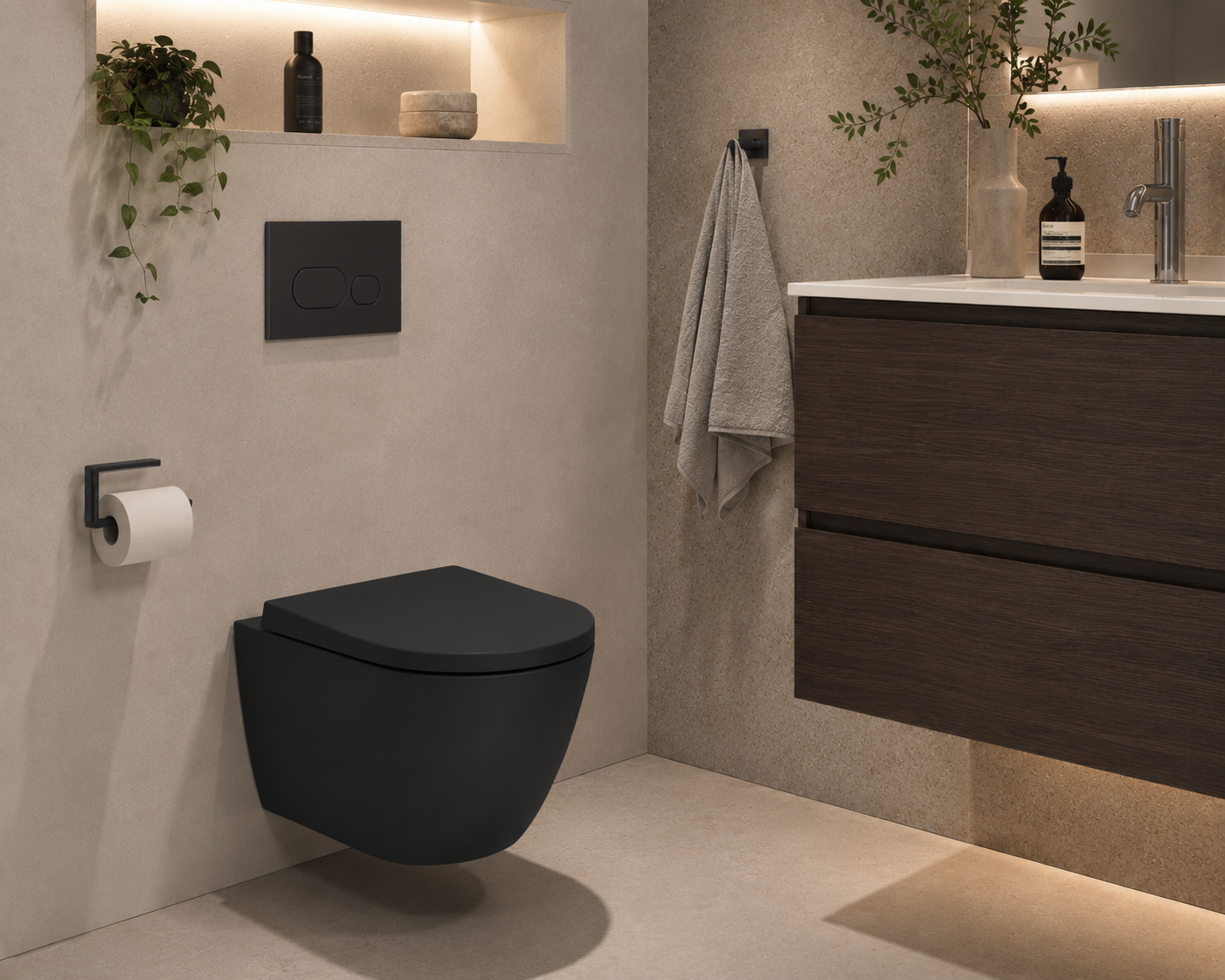 Roca Ona Compact Rimless Wall Hung Pan