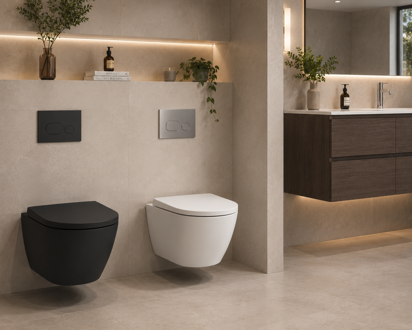 Roca Ona Compact Rimless Wall Hung Pan