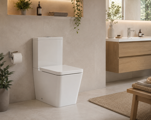 Roca Inspira Rimless Square Close Coupled Pan