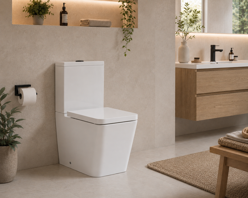 Roca Inspira Rimless Square Close Coupled Pan