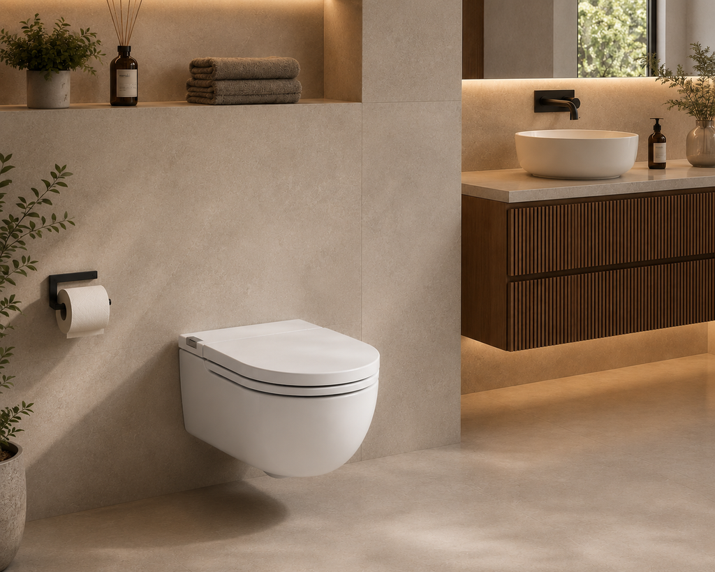 Roca IN-TANK - Wall Hung Toilet with Integrated Cistern - Includes "I" type support for solid walls