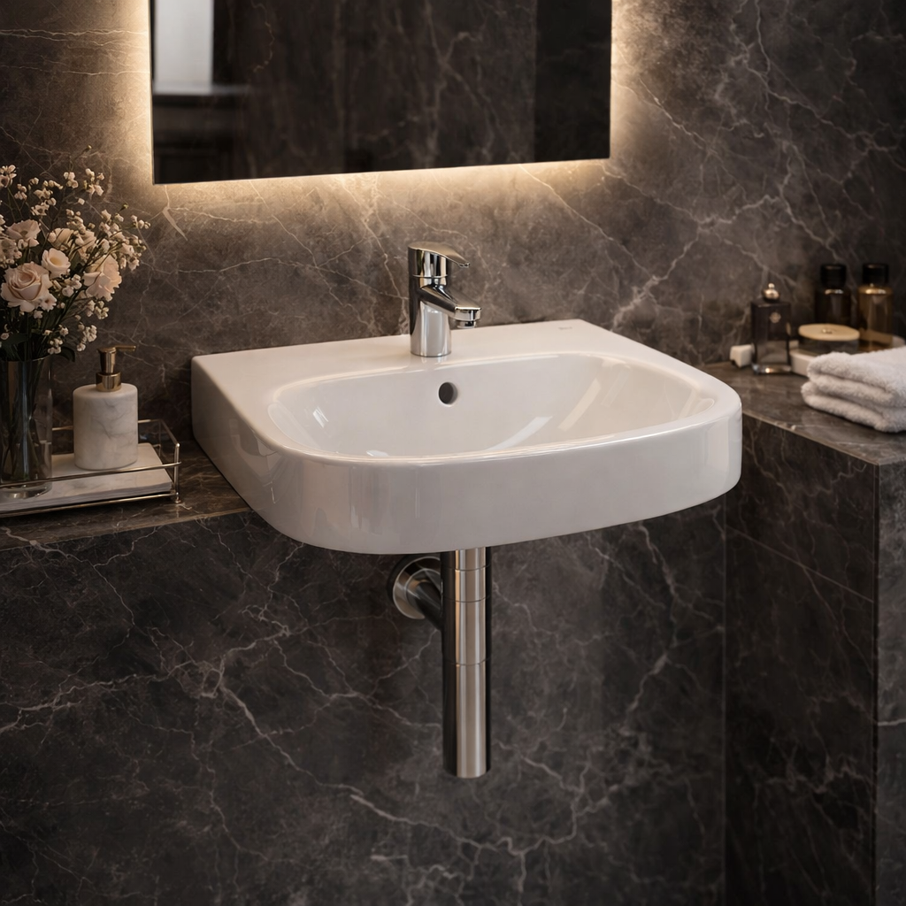 Roca Debba Cloakroom Basin - 450 x 370mm - 1 Tap Hole