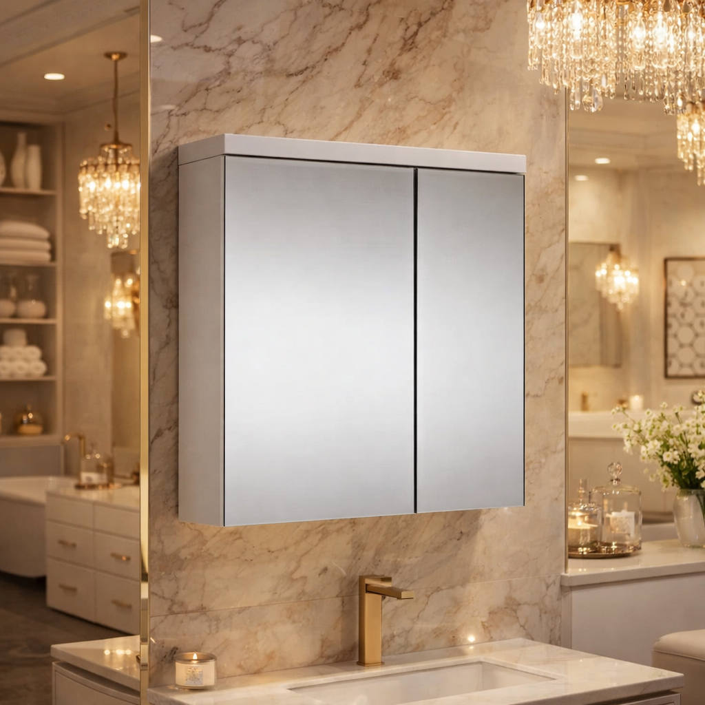 Eden 60 2-Door Mirror Cabinet