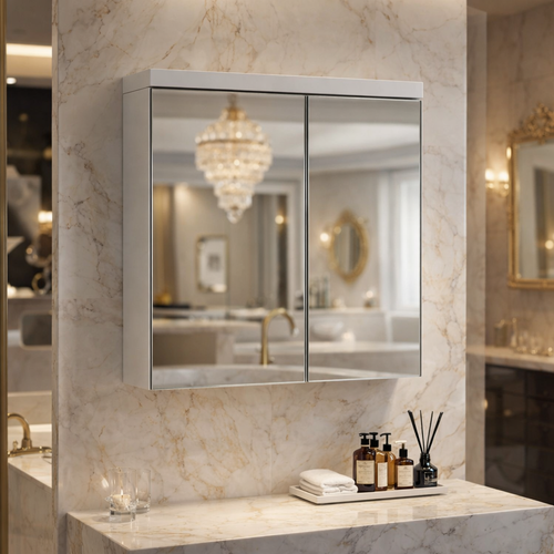 Eden 80 2-Door Mirror Cabinet