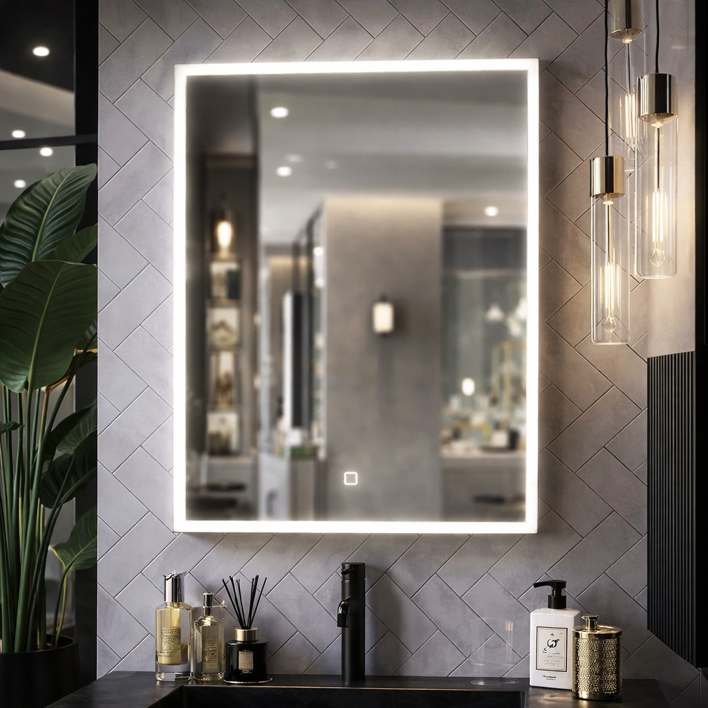 Eden Mirror with Integrated LED Light 600 x 700mm