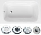Dakota 1200 x 700mm Bath - Whirlpool Option 2