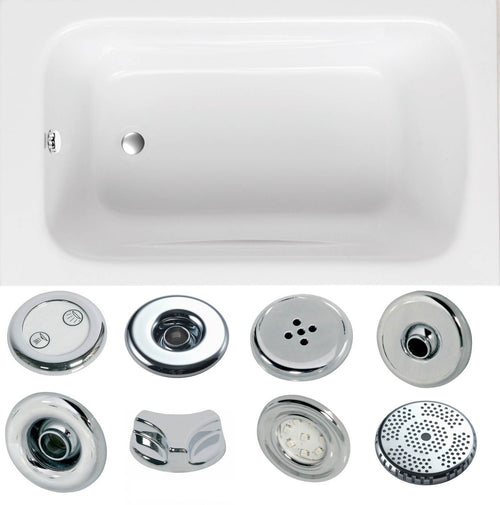 Dakota 1200 x 700mm Bath - Whirlpool Option 3