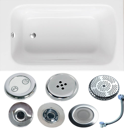 Dakota 1200 x 700mm Bath - Whirlpool Option 6