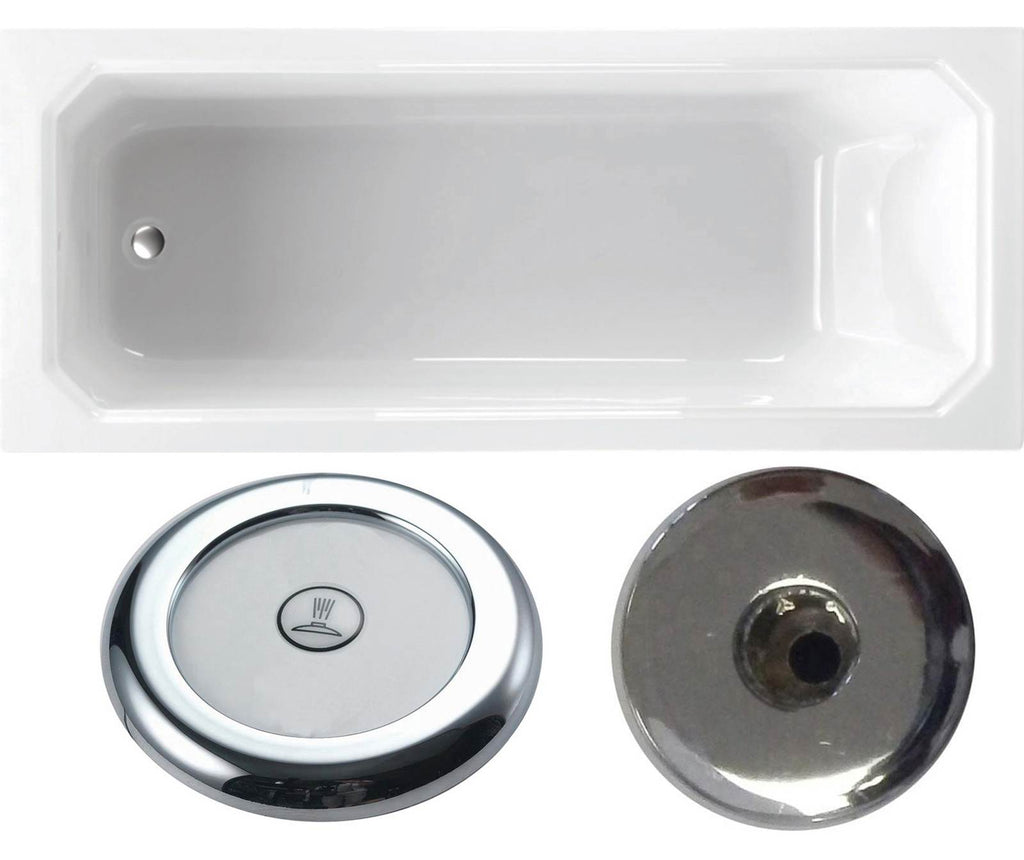 Deco 1700 x 700mm Single Ended Airspa Bath - Option 4