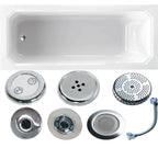 Deco 1700 x 700mm Single Ended Whirlpool Bath - Option 6