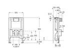 Roca Duplo S Low Height (under window) Installation System with Cistern and Frame (AG)