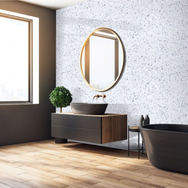 DuraPanel White Sparkle Gloss Bathroom Wall Panel 11mm | Square Edge or Duralock T&G