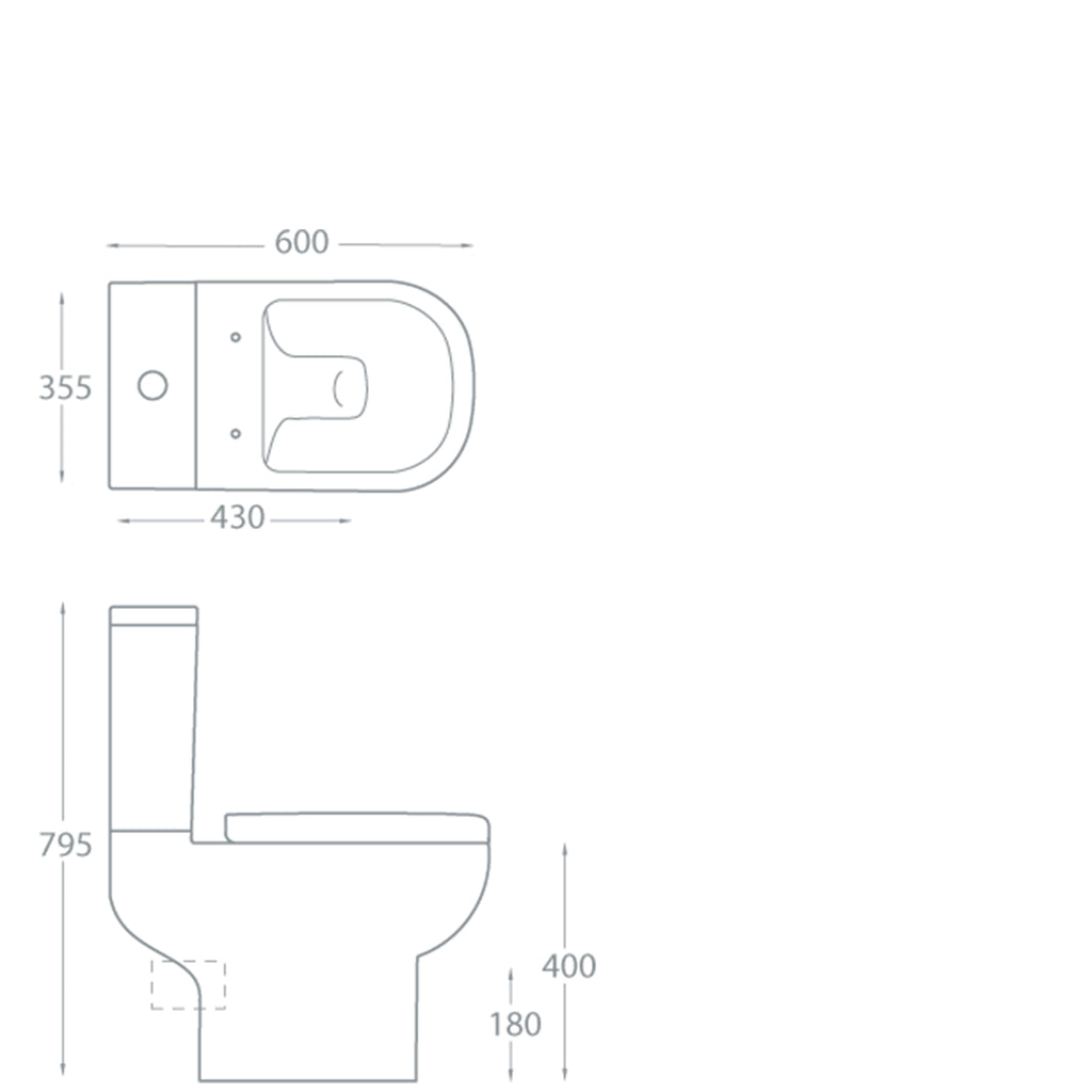 Eden Close Coupled Pan and Soft Close Seat