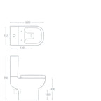 Eden Close Coupled Pan and Soft Close Seat