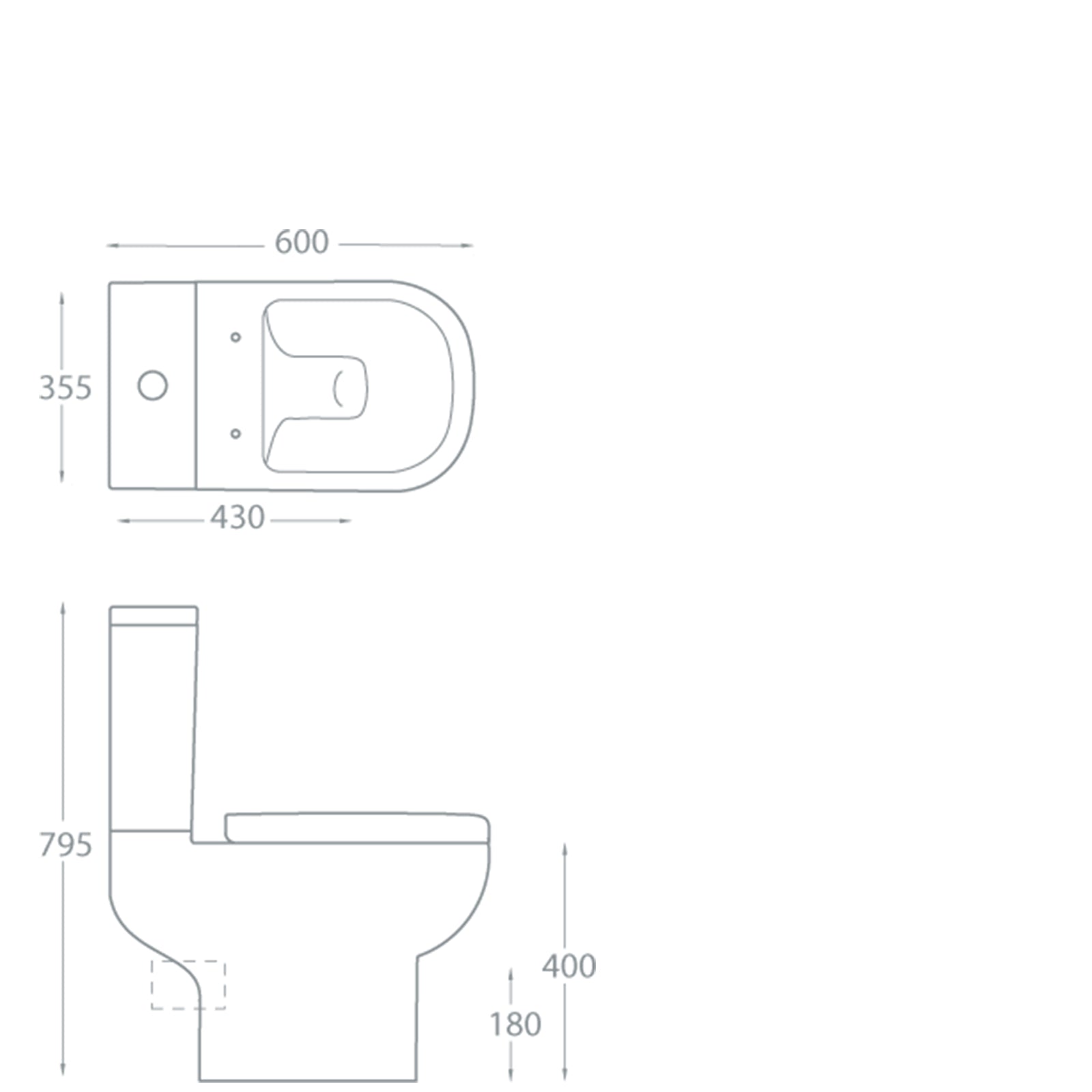 Eden Close Coupled Pan and Soft Close Seat