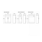 Eden Square 1500mm 1-Piece Basin Combination