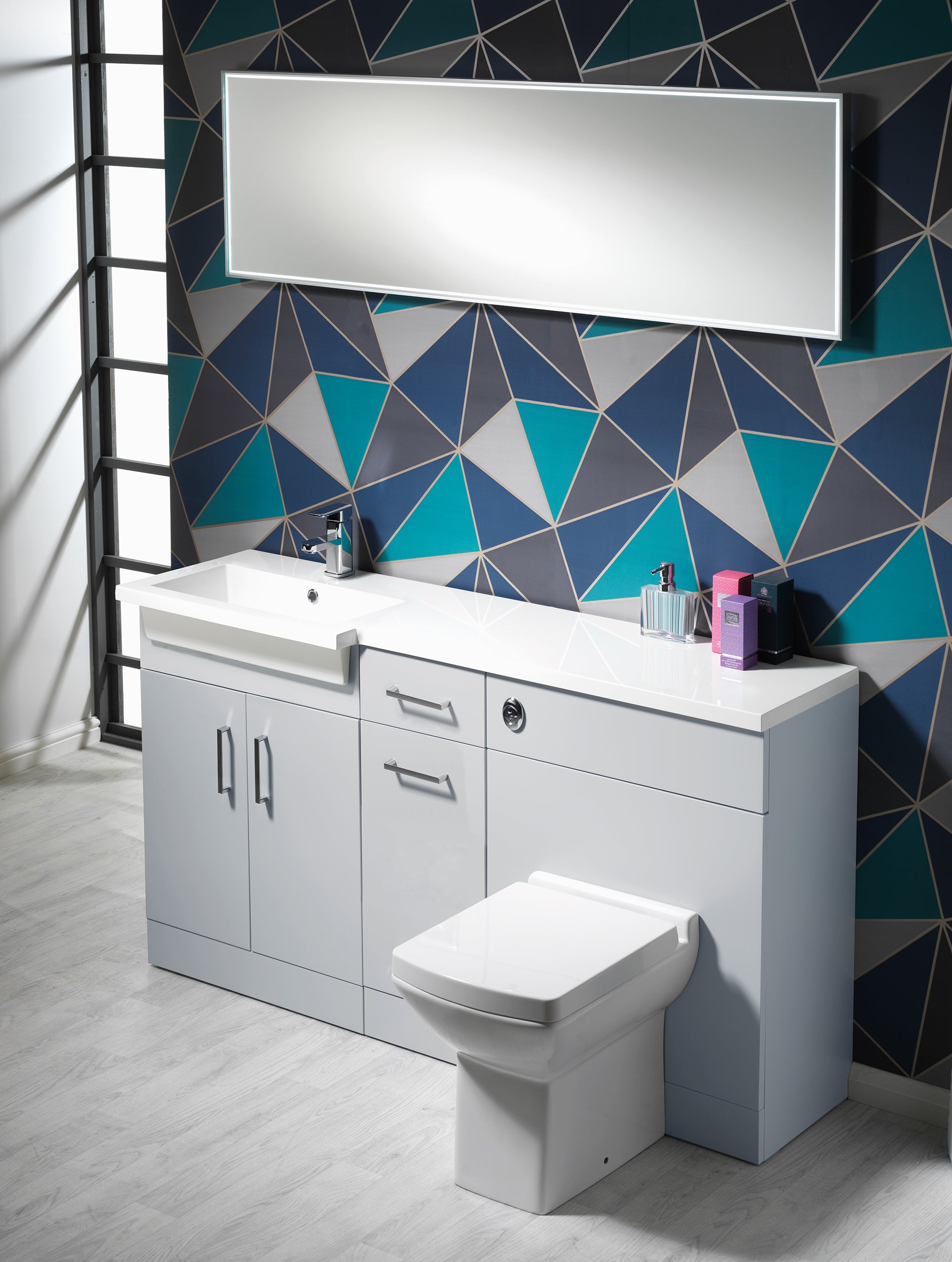 Eden Square 1500mm 1-Piece Basin Combination