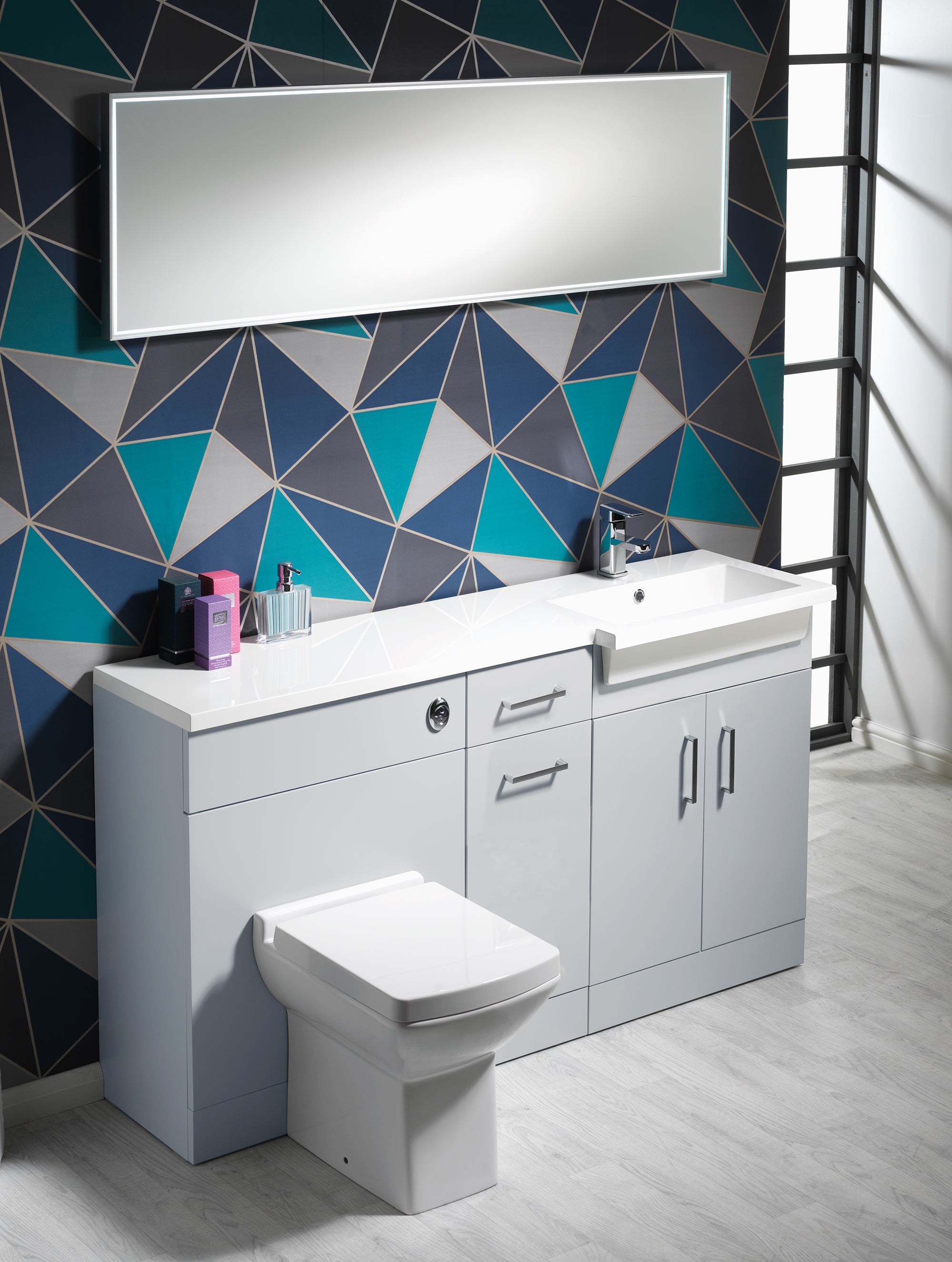 Eden Square 1500mm 1-Piece Basin Combination