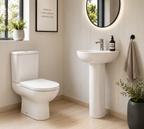 Eton 4-Piece Cloakroom Set - 1 Tap Hole