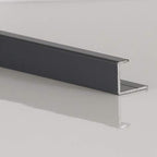 DuraPanel Aluminium End U Cap Trim 2500mm for 11mm Shower Wall Panels | 5 Colour Options
