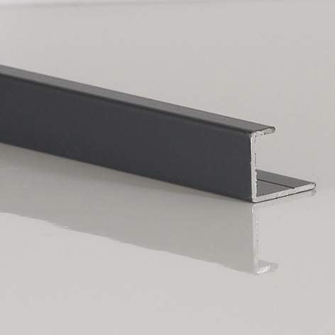 DuraPanel Aluminium End U Cap Trim 2500mm for 11mm Shower Wall Panels | 5 Colour Options